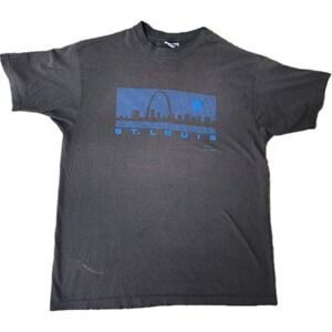 Vintage St Louis Missouri 80's T-Shirt Gateway Arch Size XL 1985 Single Stitch